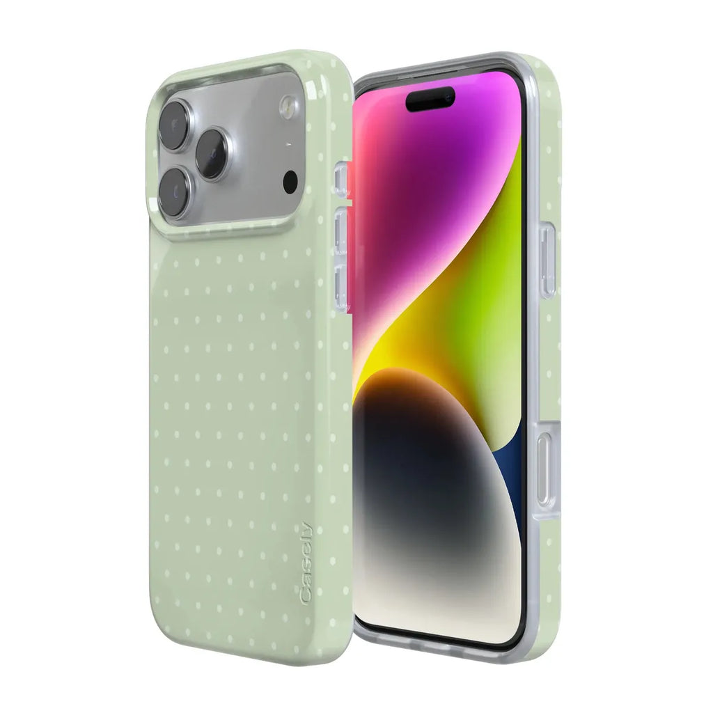 On the Dot | Green Polka Dot Case