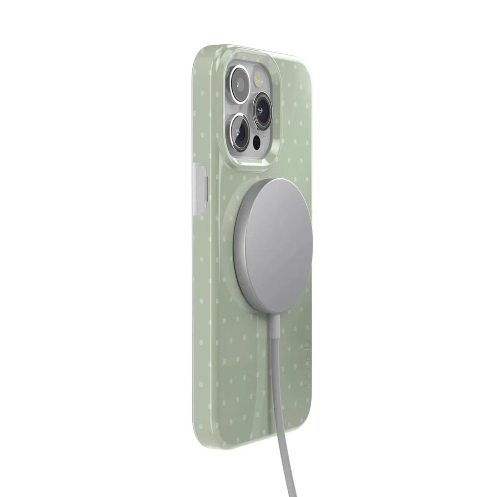 On the Dot | Green Polka Dot Case