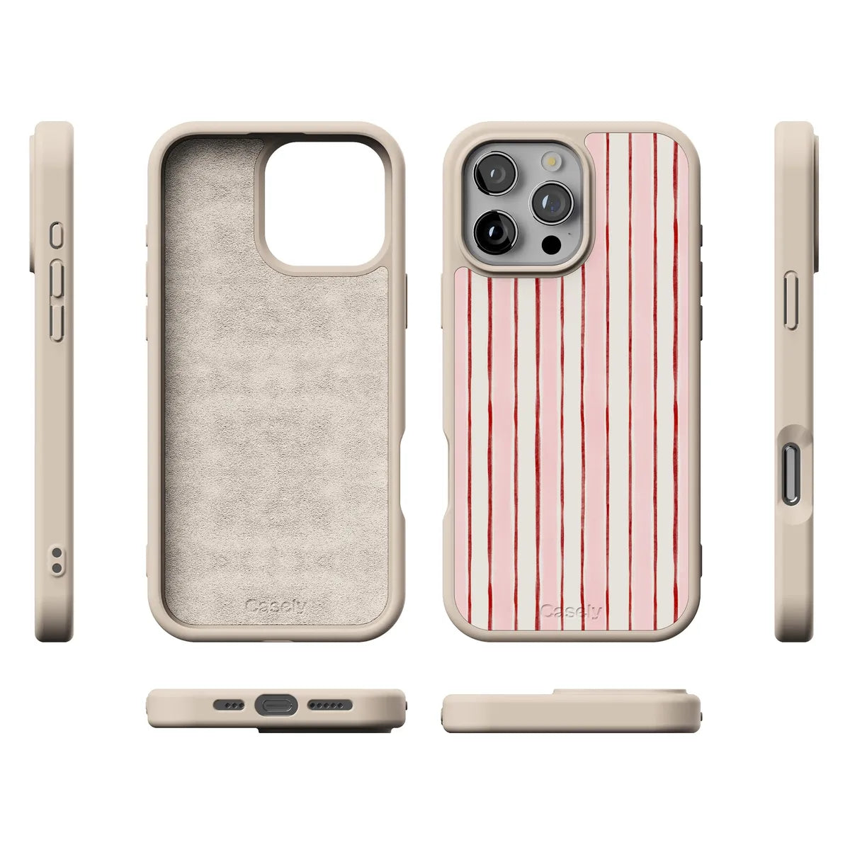 Pretty in Pastel | Blush Stripes Case