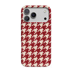 Scarlet Stitch | Red Houndstooth Case