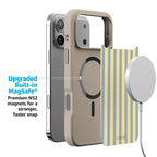 Coastline Stripes | Blue & Yellow Case