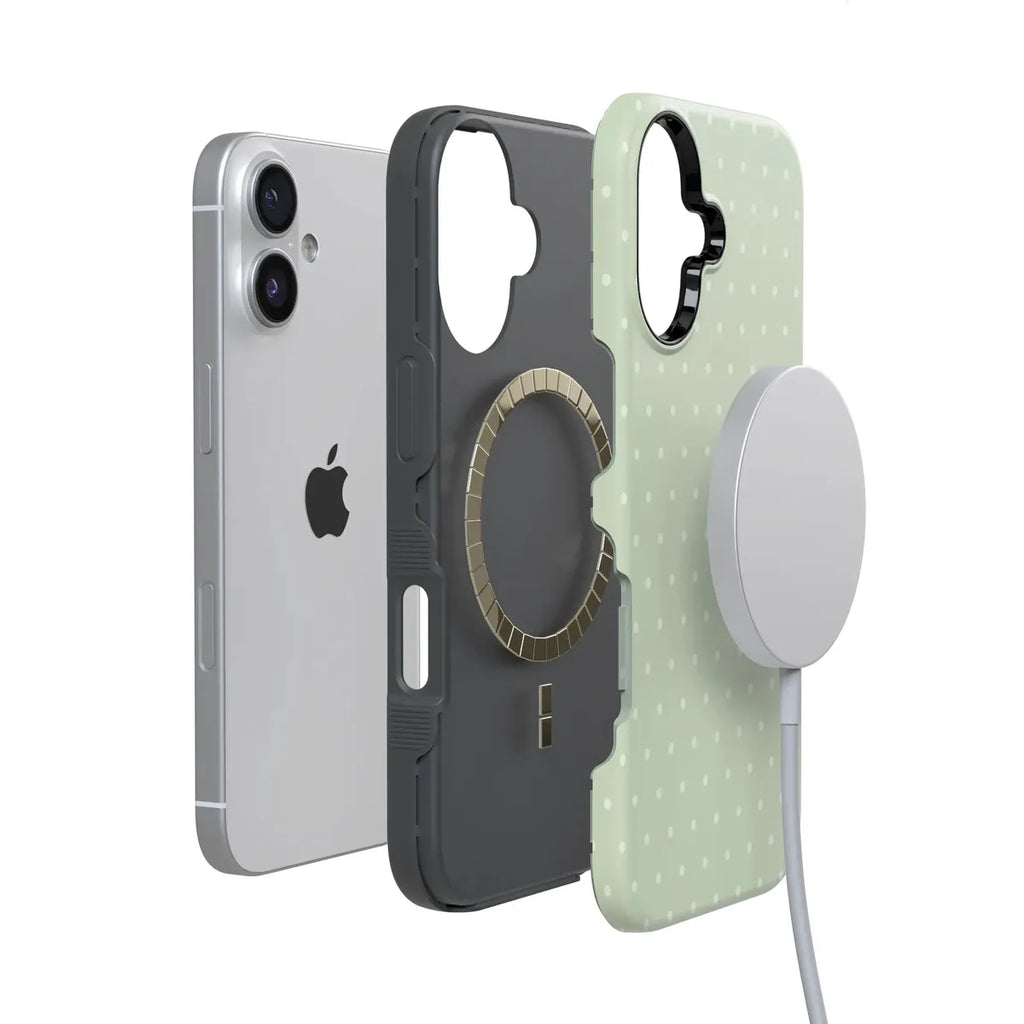 On the Dot | Green Polka Dot Case