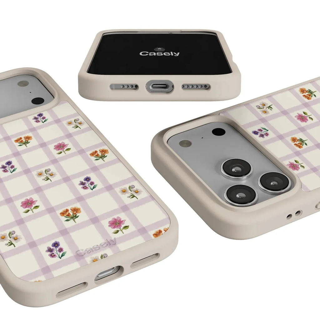Meadow Check | Floral Gingham Case