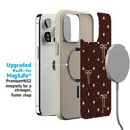 Teddy Bows | Brown Polka Dot Case