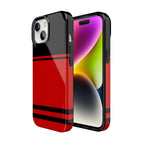 Storm Warning | Black & Red Stripes Case