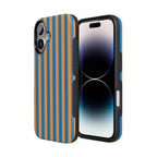 Go New York | Blue & Orange Stripes Case