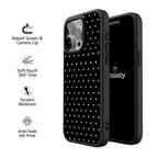 On the Dot | White Polka Dot Case