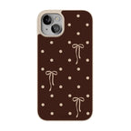 Teddy Bows | Brown Polka Dot Case