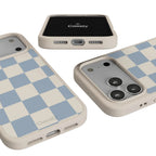 Fit Check | Light Blue Checkerboard Case