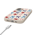 American Girlie | Red White & Blue Bows Case