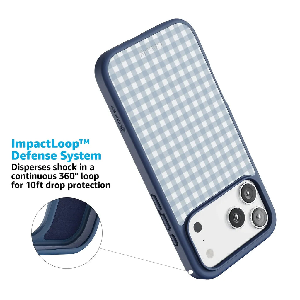 Pastel Picnic | Blue Gingham Case