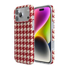 Scarlet Stitch | Red Houndstooth Case