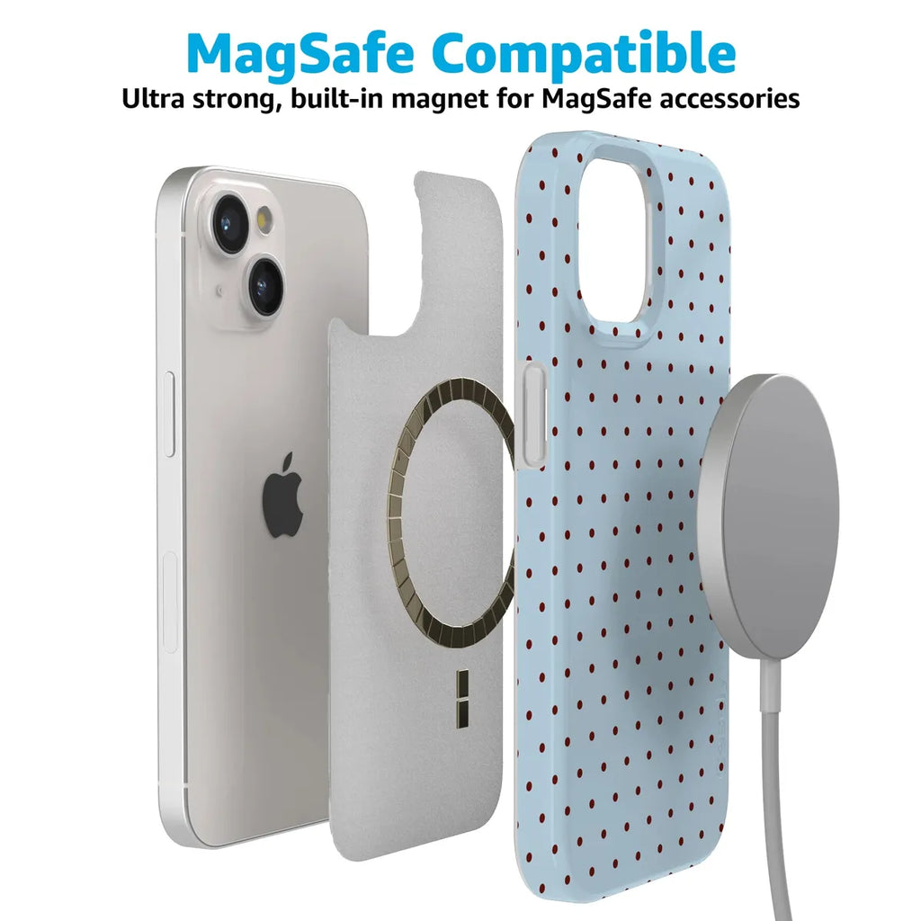 On the Dot | Blue Polka Dot Case