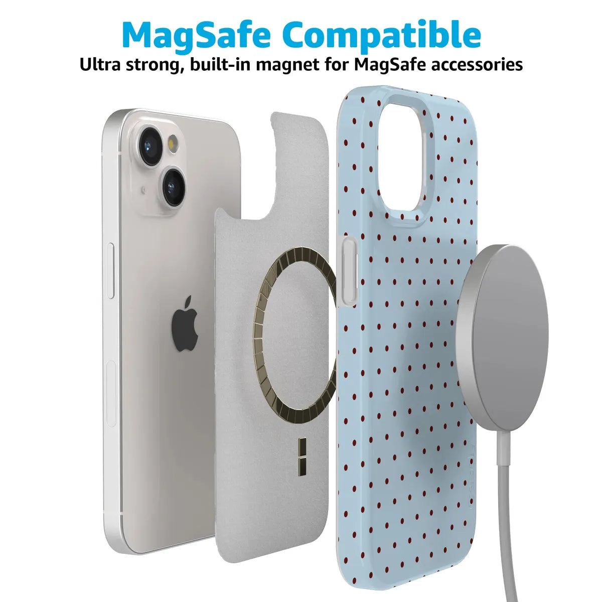On the Dot | Blue Polka Dot Case