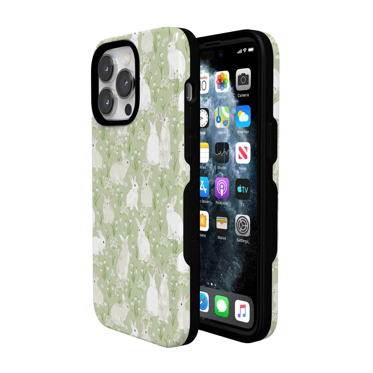Hop to it | Green Bunny Case