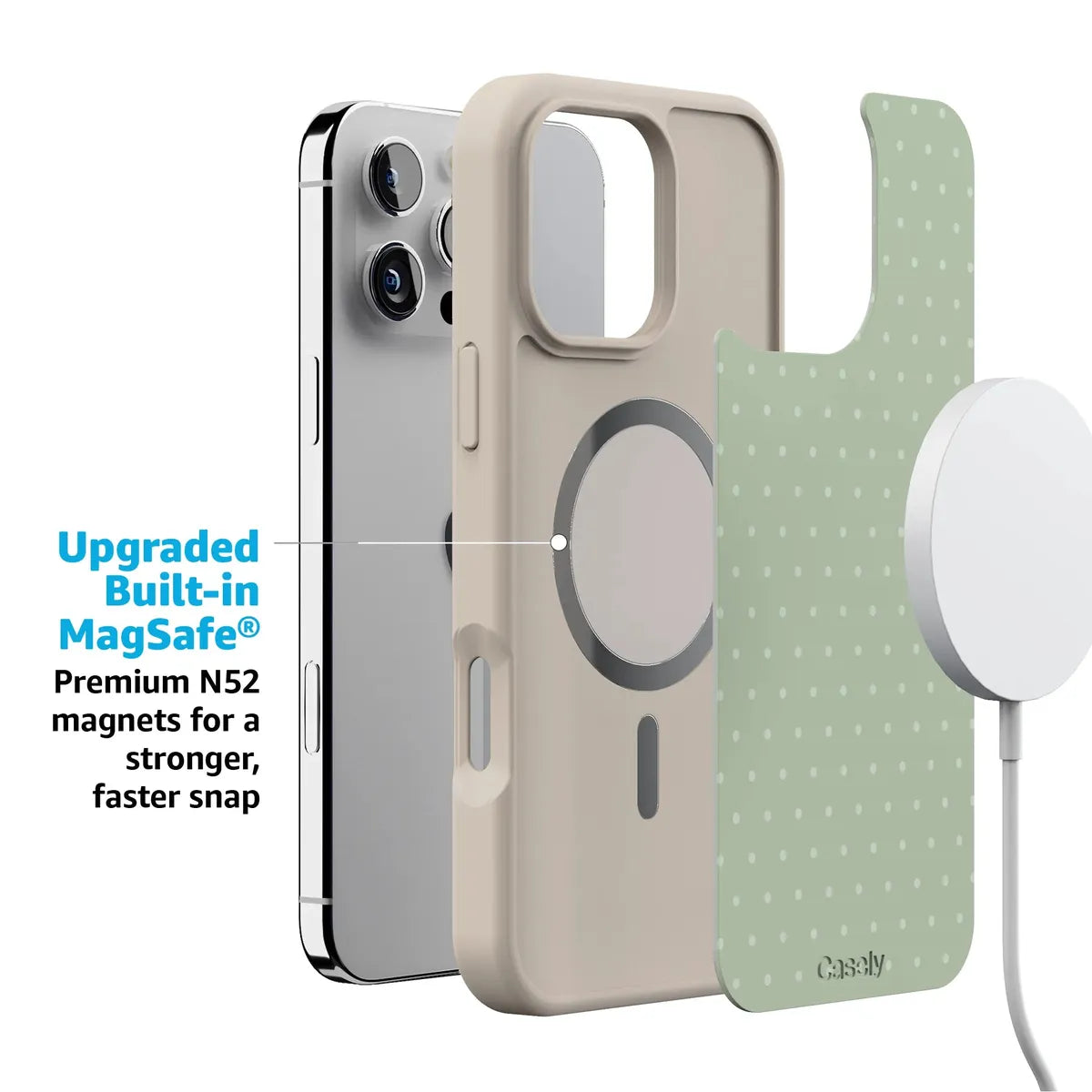 On the Dot | Green Polka Dot Case