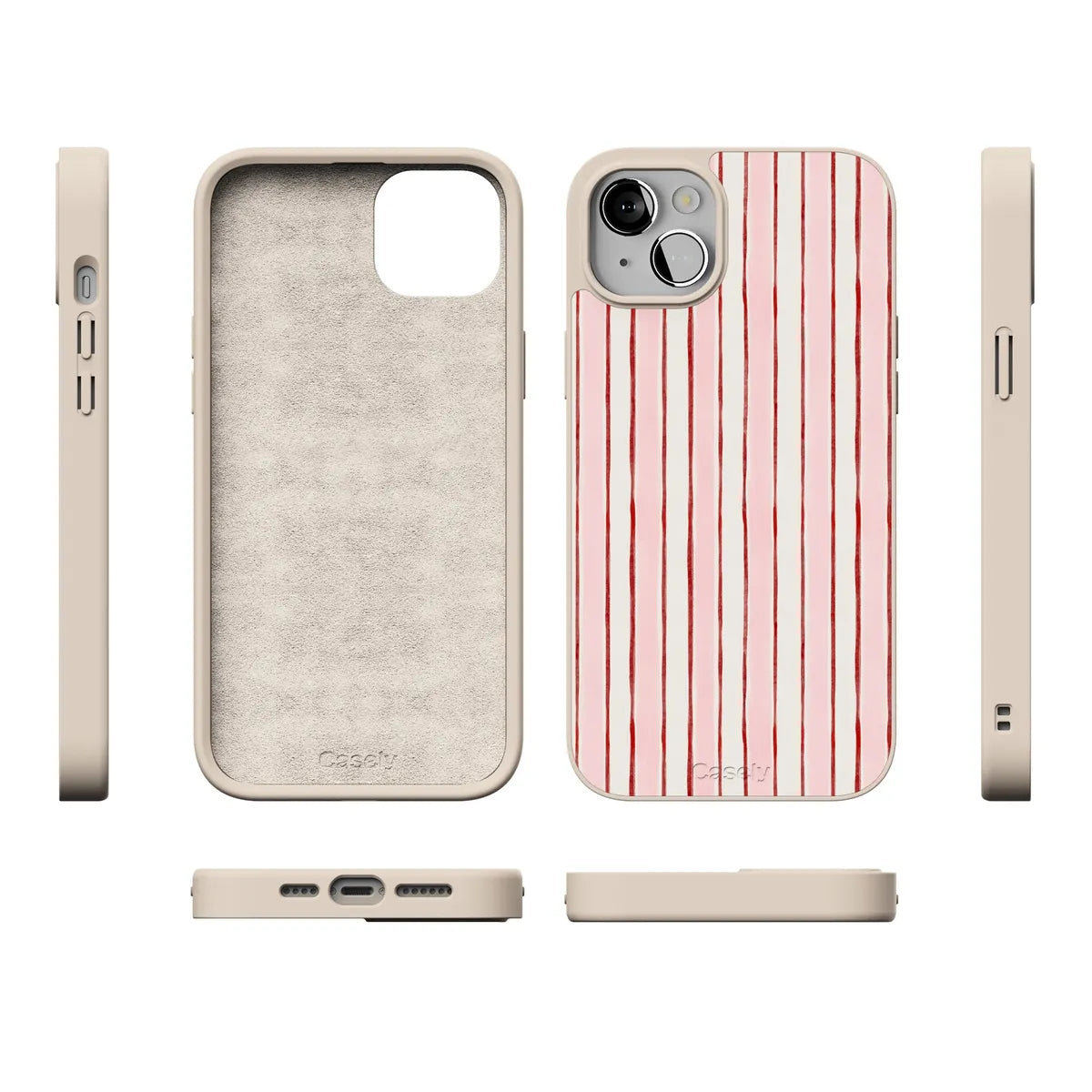 Pretty in Pastel | Blush Stripes Case