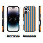 Go New York | Blue & Orange Stripes Case