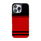 Storm Warning | Black & Red Stripes Case