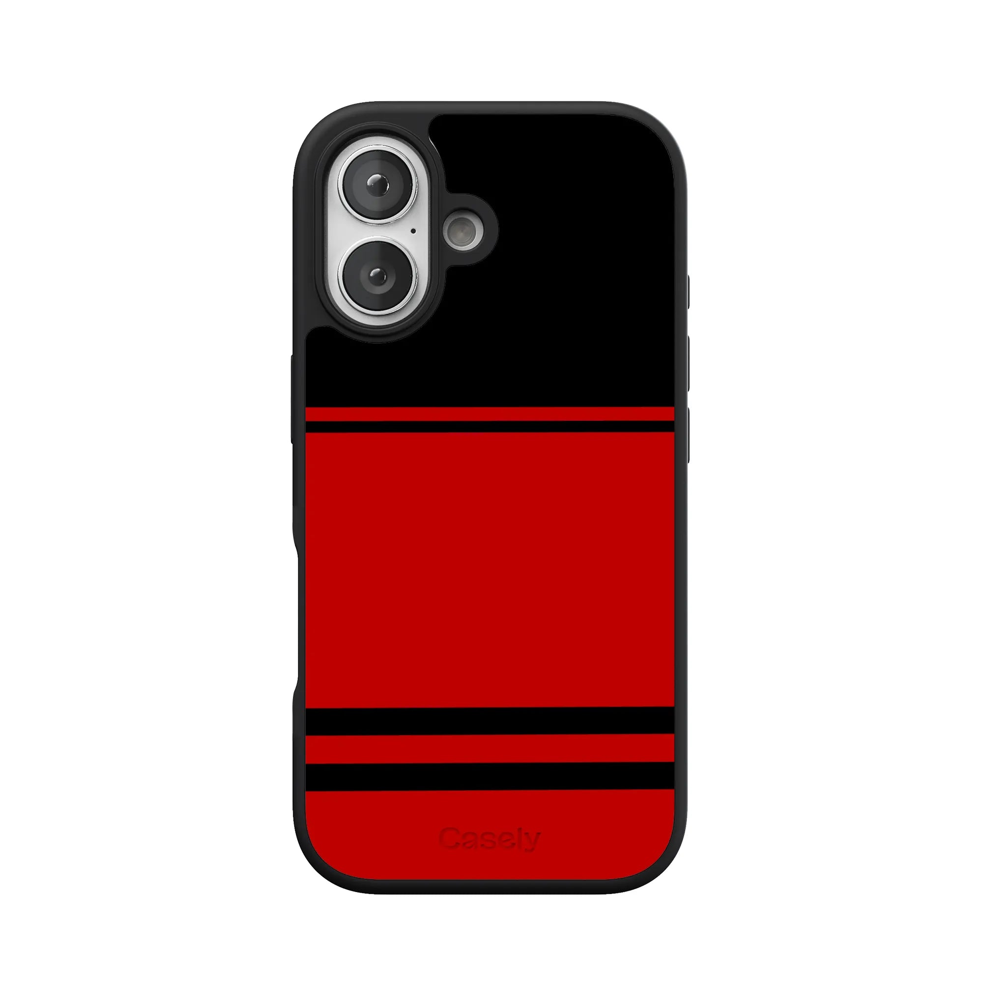 Storm Warning | Black & Red Stripes Case