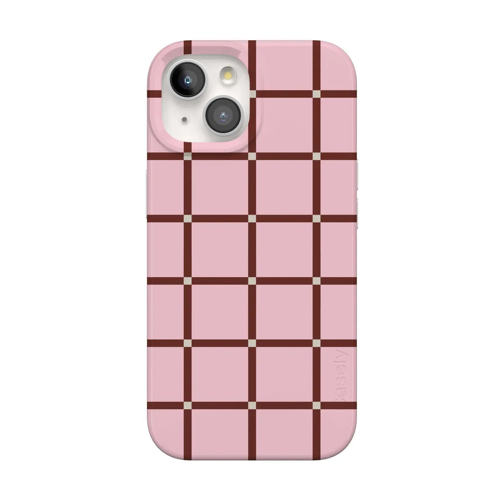 Uptown Gridlock | Pink Checkerboard Case