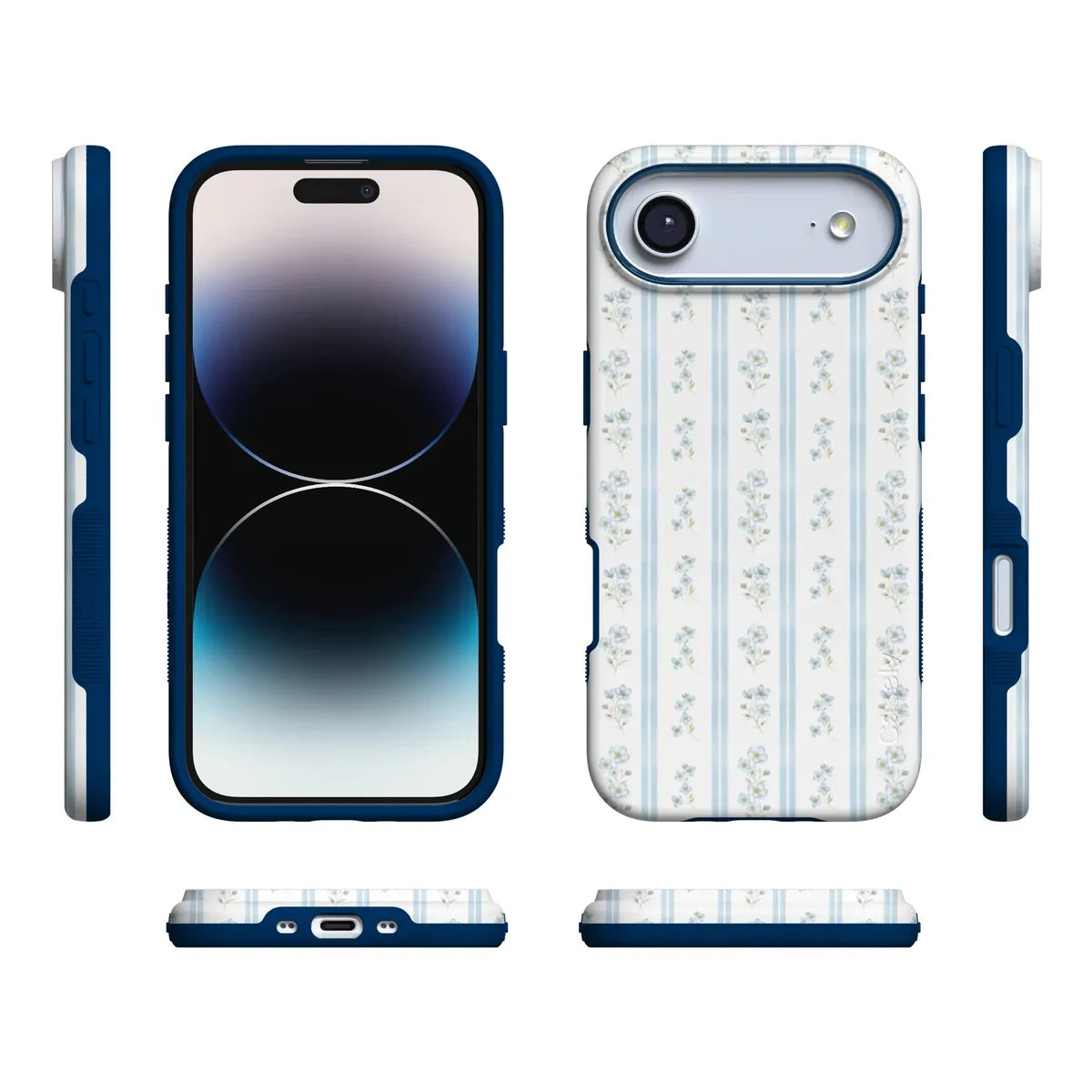 Cottage Stripe | Blue Floral Case