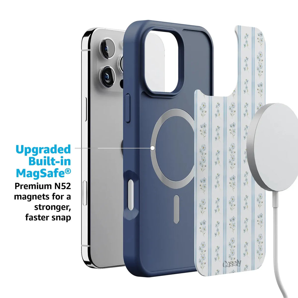 Cottage Stripe | Blue Floral Case
