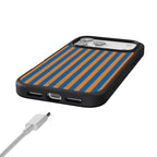 Go New York | Blue & Orange Stripes Case