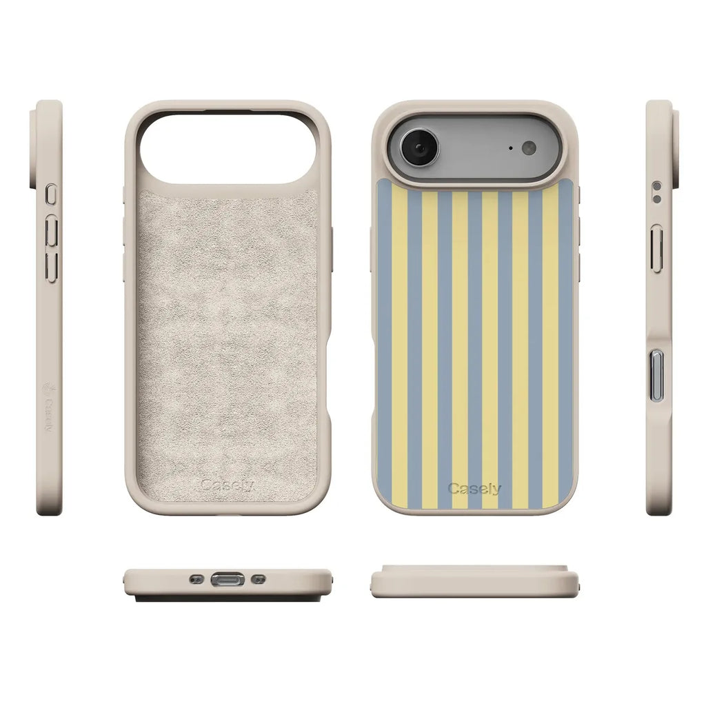 Coastline Stripes | Blue & Yellow Case