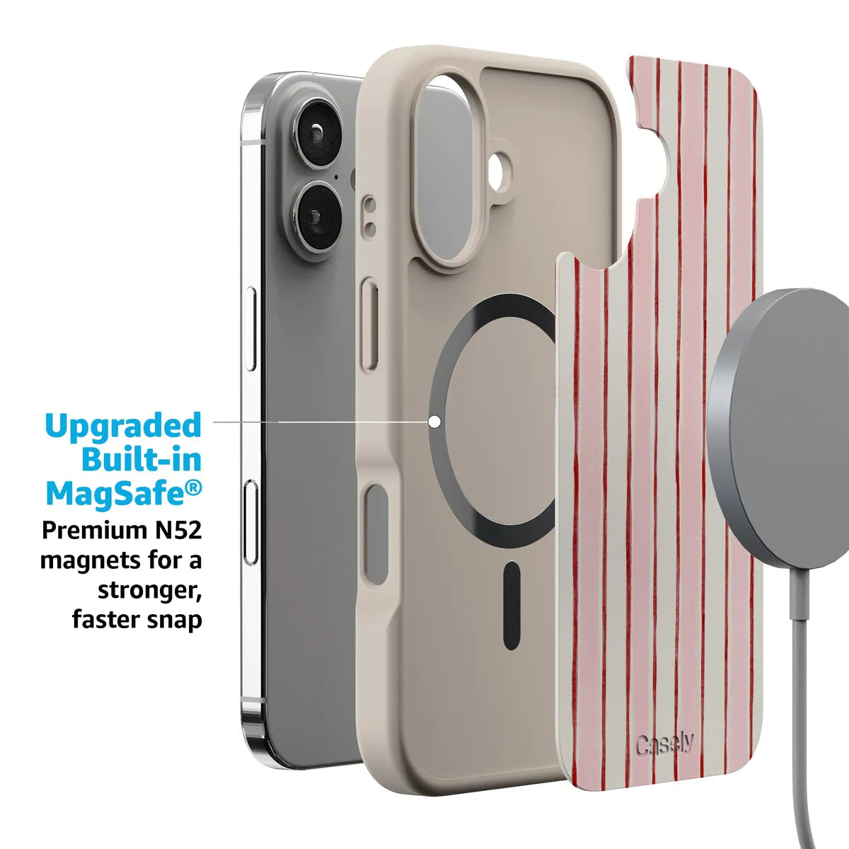 Pretty in Pastel | Blush Stripes Case