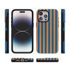 Go New York | Blue & Orange Stripes Case