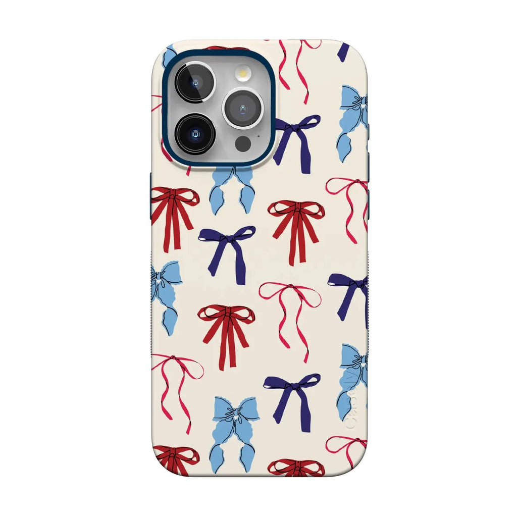 American Girlie | Red White & Blue Bows Case