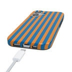 Go New York | Blue & Orange Stripes Case