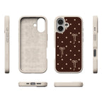Teddy Bows | Brown Polka Dot Case