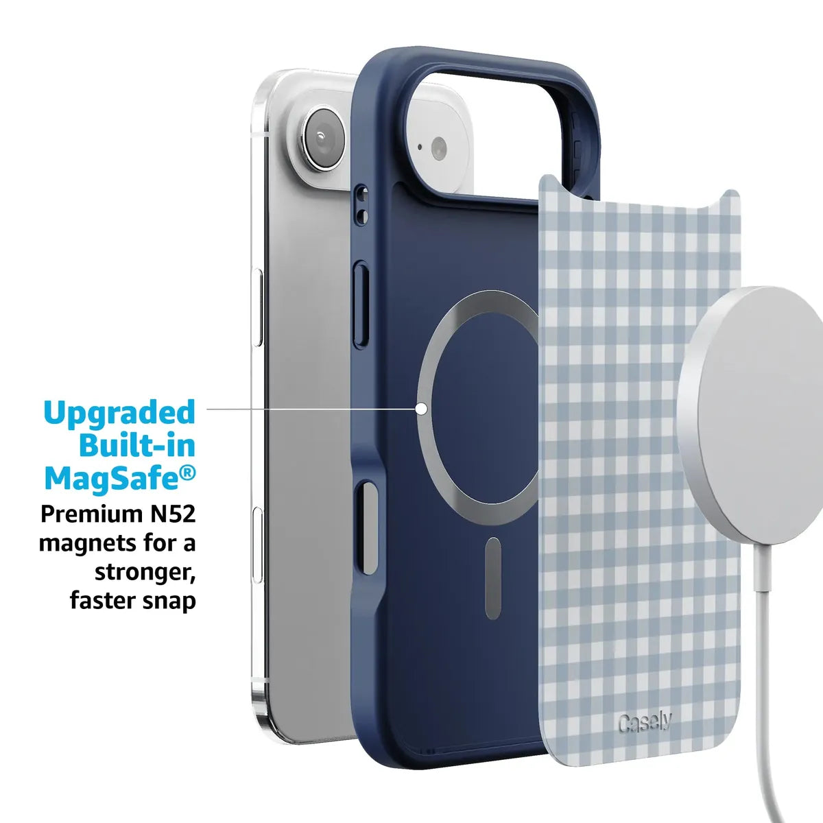 Pastel Picnic | Blue Gingham Case