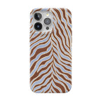 Untamed | Brown & Blue Zebra Case