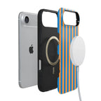 Go New York | Blue & Orange Stripes Case