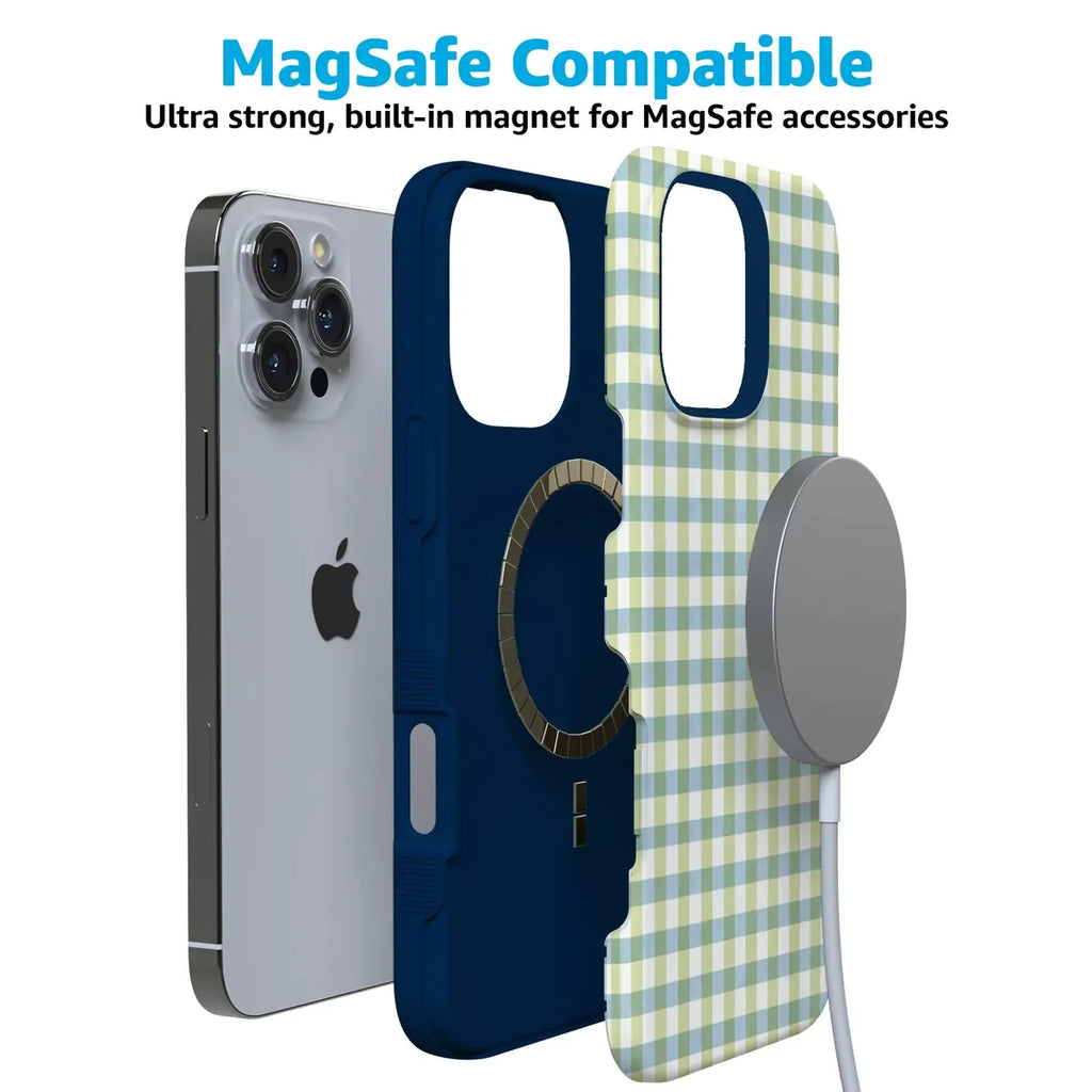 Pastel Picnic | Blue & Green Gingham Case