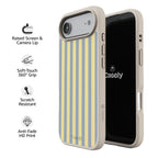 Coastline Stripes | Blue & Yellow Case