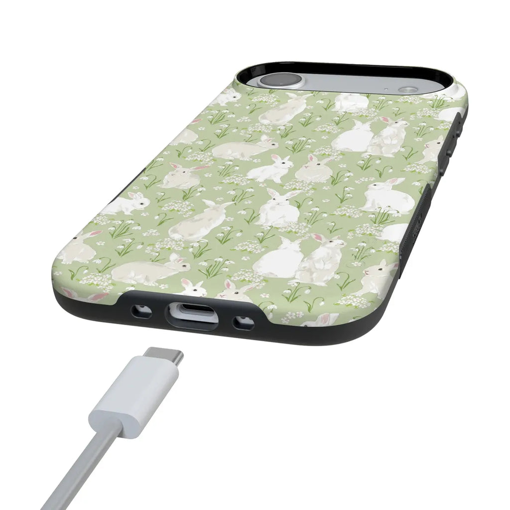 Hop to it | Green Bunny Case