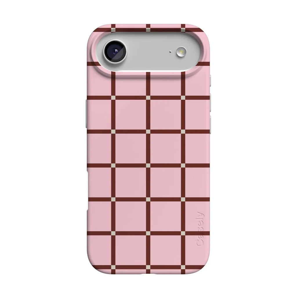 Uptown Gridlock | Pink Checkerboard Case