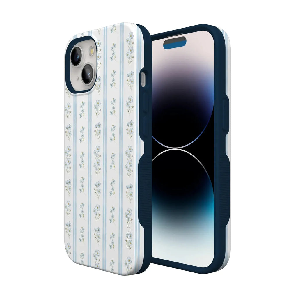 Cottage Stripe | Blue Floral Case