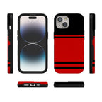 Storm Warning | Black & Red Stripes Case