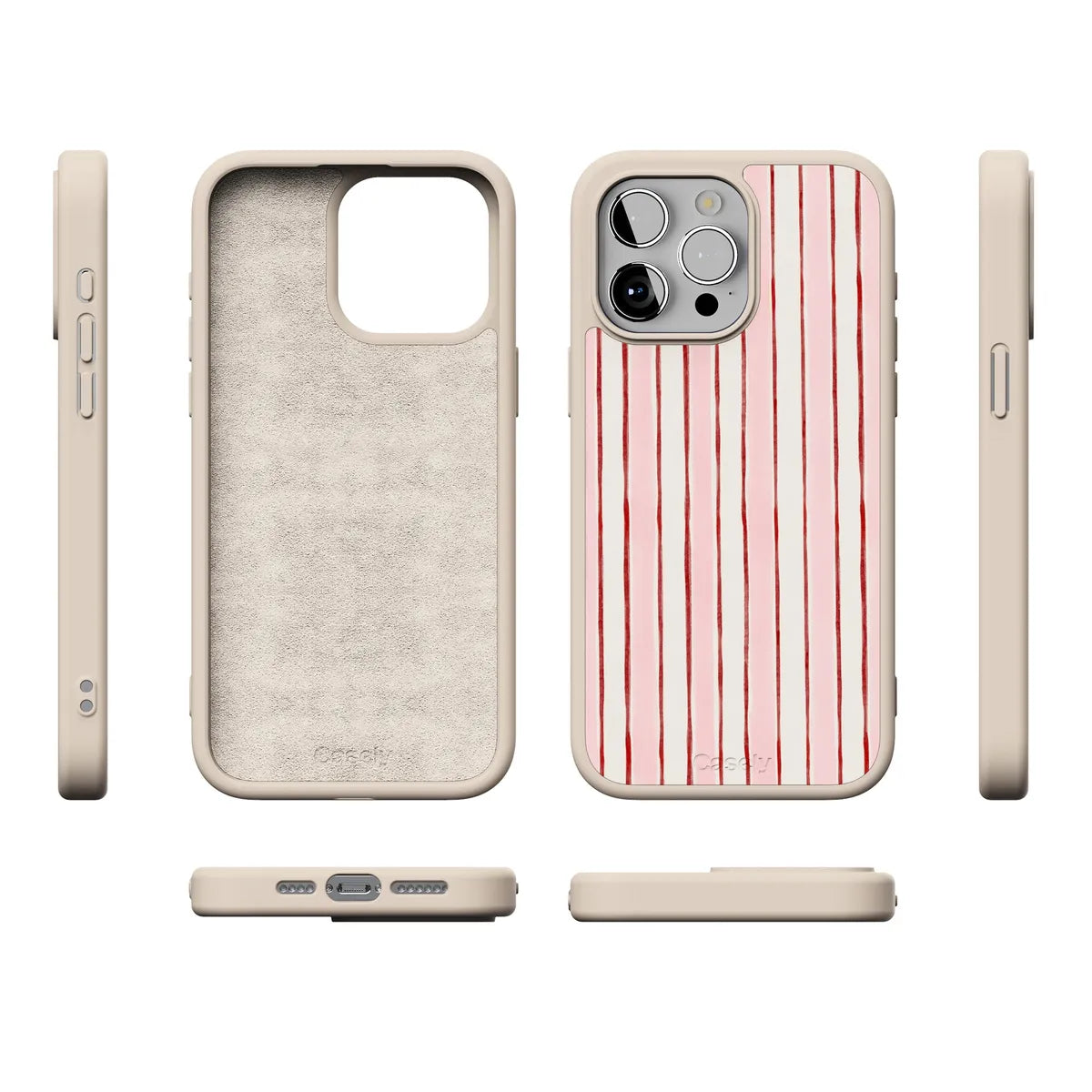 Pretty in Pastel | Blush Stripes Case