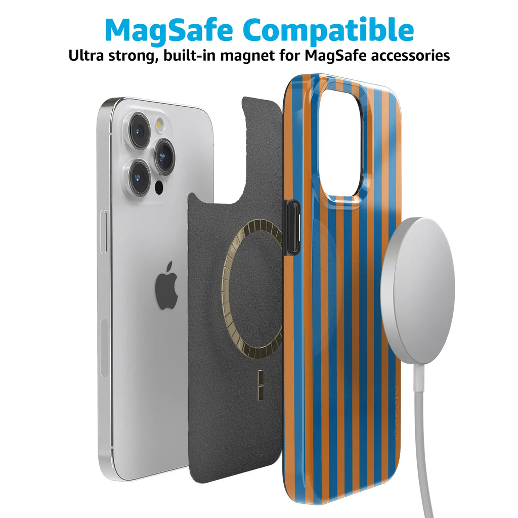 Go New York | Blue & Orange Stripes Case
