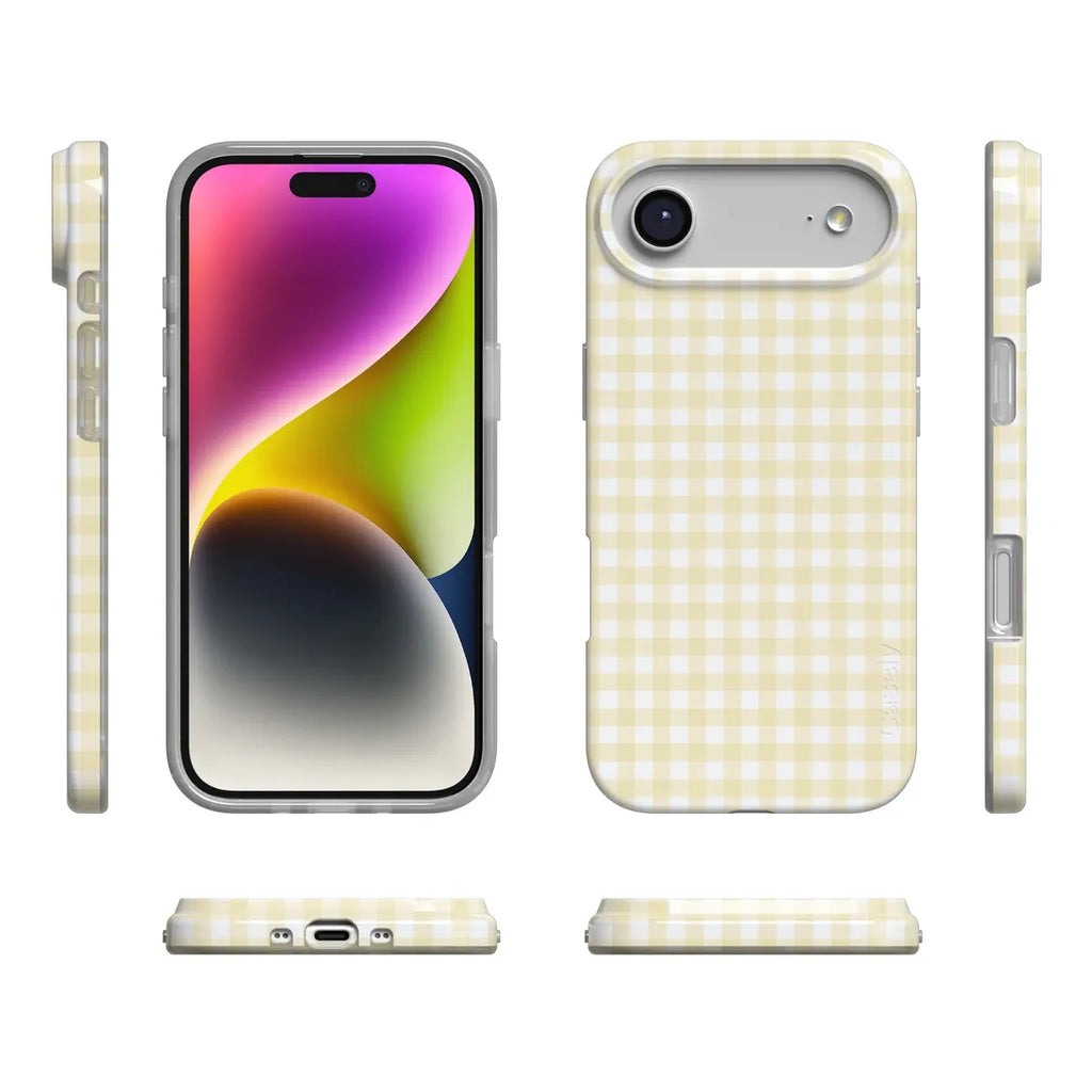 Pastel Picnic | Yellow Gingham Case