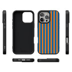 Go New York | Blue & Orange Stripes Case