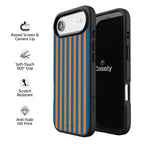 Go New York | Blue & Orange Stripes Case