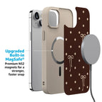 Teddy Bows | Brown Polka Dot Case