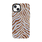 Untamed | Brown & Blue Zebra Case